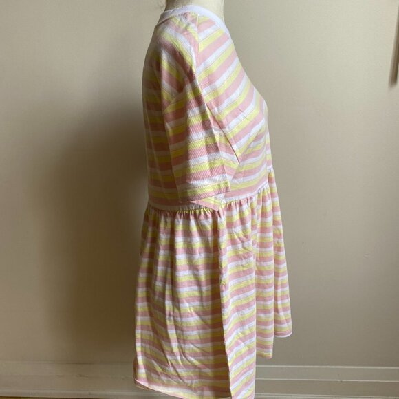 BP Women Striped Mini Baby Dress BNWOT  Short Sleeve Organic Cotton - Picture 3 of 7